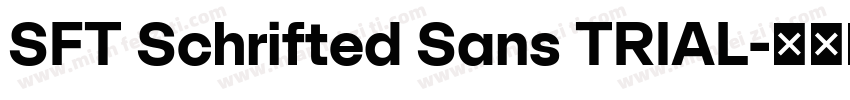 SFT Schrifted Sans TRIAL字体转换